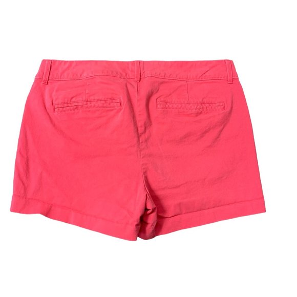 Old Navy 6 Pink Shorts Pixie 32" X 4" Flat Front Preppy Casual - Picture 2 of 3